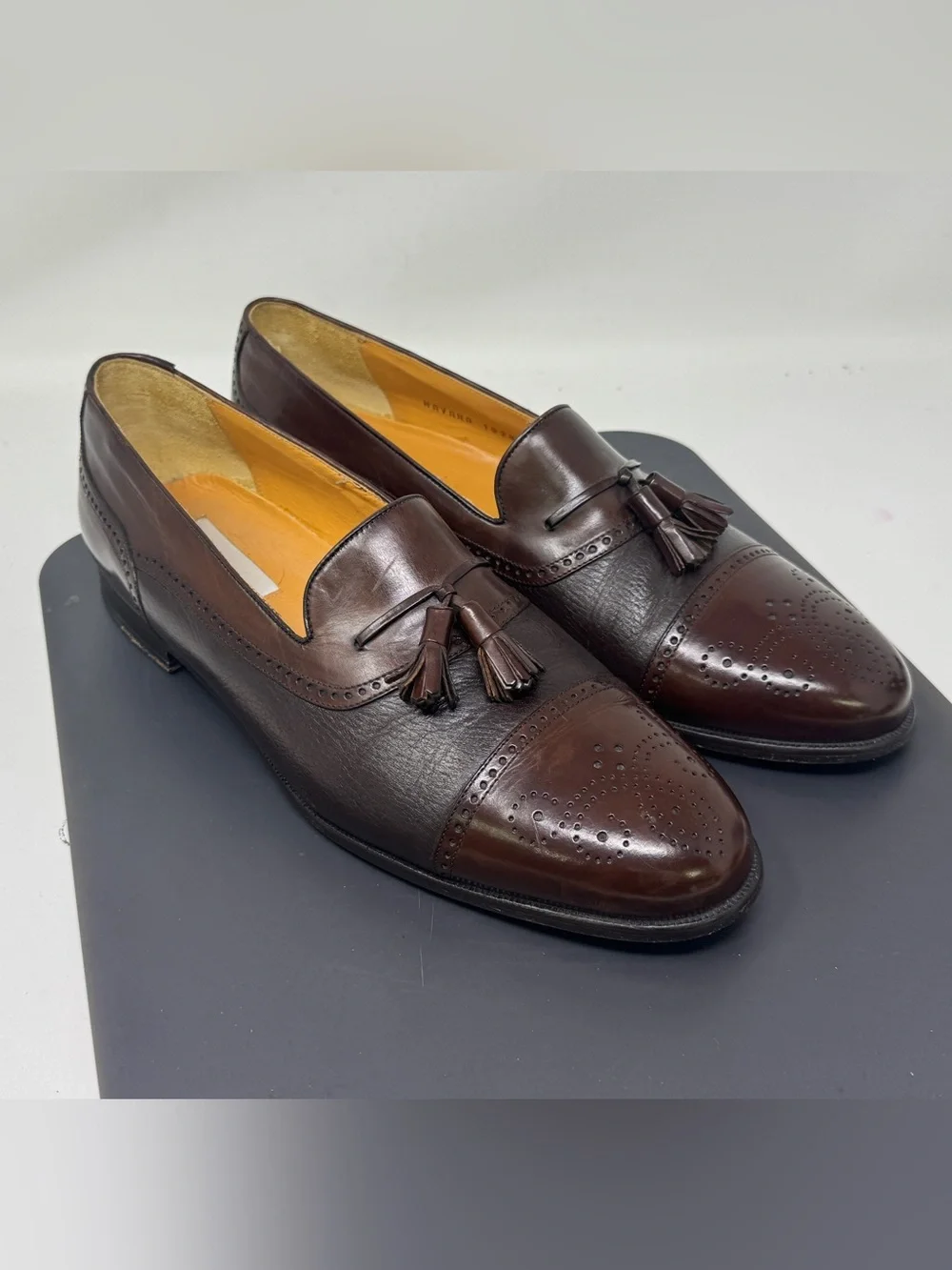 Vintage Mezlan Tassel Leather Loafers shoes Men 11.5 M Spain